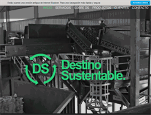 Tablet Screenshot of destinosustentable.com